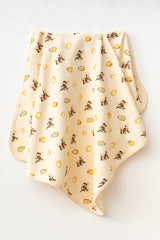 80x90 cm 100% Cotton Baby Blanket with Cow Print
