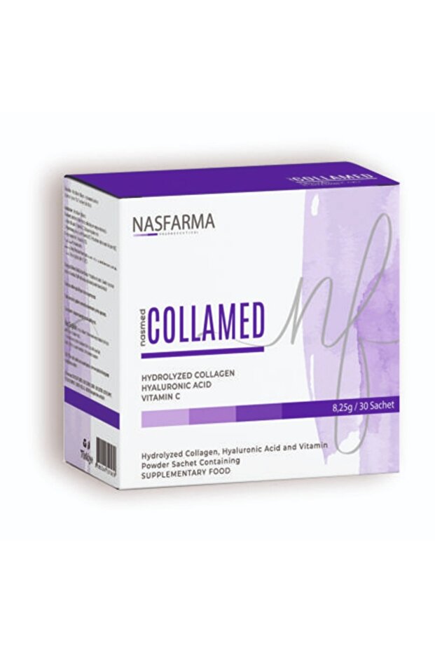 Collamed Type 1-3 Fish Collagen Powder for Skin, Hair, Bones - 30 Sachets