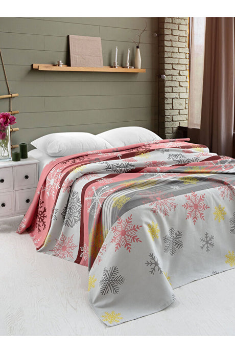 Double Size Pike - Red Winter Snowflake Design