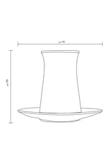 Set di Bicchieri da Tè Turchi Timeless Pasabahce con Piattini - Collezione da 6 Pezzi