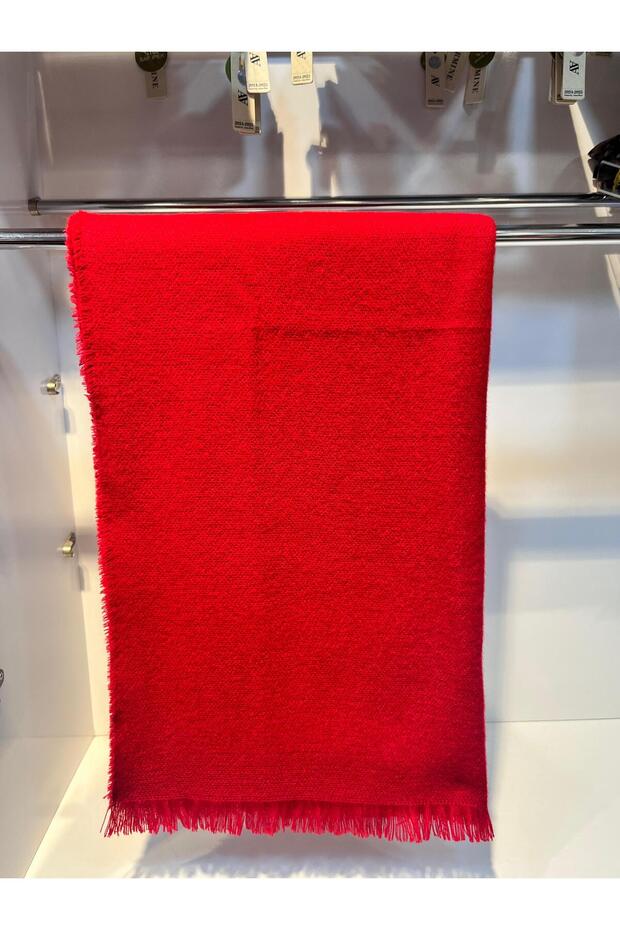 Red Wool Winter Scarf & Shawl