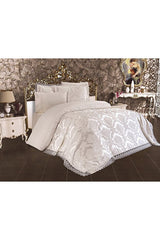 Svatební ložní souprava French Lace Lalezar - 7 dílů, krémová