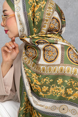 Zijde Voile Sjaal Elegante Barok Ontwerp