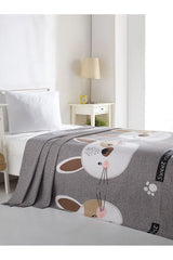 Sweet Rabbit 100% Cotton Single Pique Blanket - 160x235cm