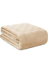 100% Organic Cotton Single Pike Bedspread - Small Checkered