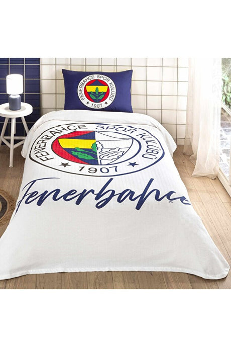 Licensed Fenerbahce Single Pique Bedding Set - 100% Cotton