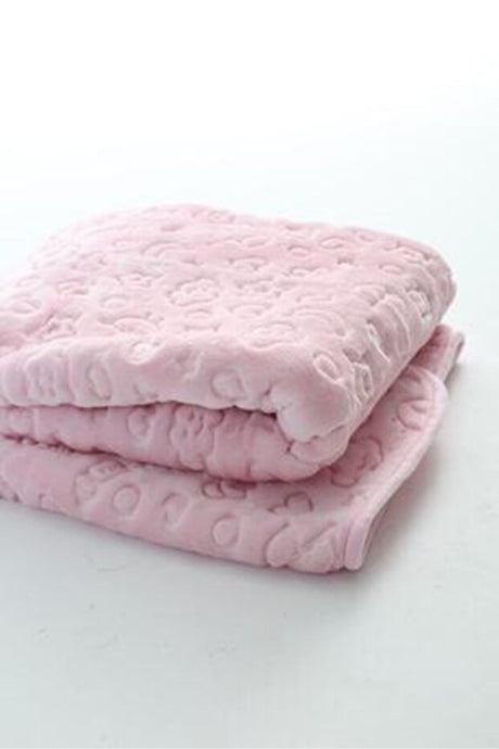 Embossed Plush Baby Blanket - 100x120cm