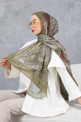 Retro Ethnic Pattern Cotton Shawl - Soft & High Quality