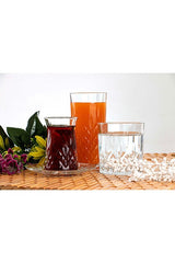 طقم أدوات مائدة زجاجية فاخرة من لاف أودين مكون من 24 قطعة - 170 مل