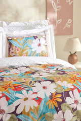 Lumire 100% Cotton Double Duvet Cover Set - Multicolor