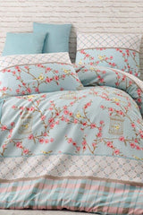 Double Duvet Cover Set - Birdcage Design, Easy Iron
