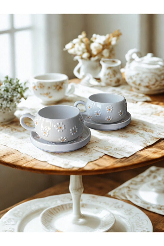 Ensemble de Tasses et Mug en Céramique Fait Main Premium Rgs Homelife - 2 Pièces