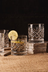 Melony Wide Cut Glass Set - 4 x 370ml