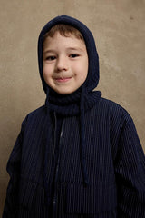 Drawstring Snow Balaclava - Navy 9y