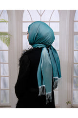 Silky Green Shawl - Breathable & Lightweight