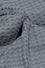 100% Cotton Double Waffle Bedspread Pike - Grey