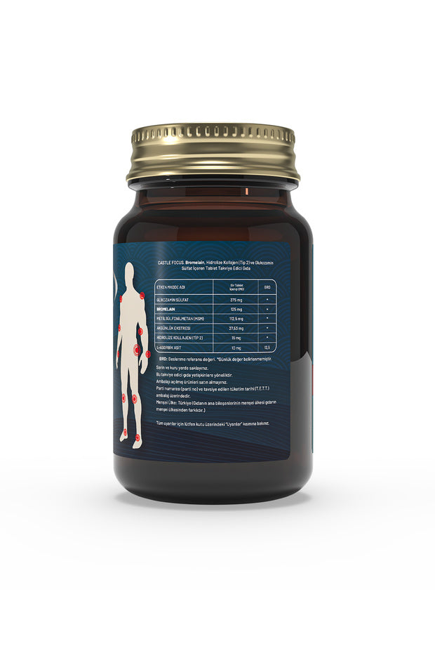 Collageen, Glucosamine, Bromelaïne - 60 Tabletten x 3 voor Gewrichtsgezondheid