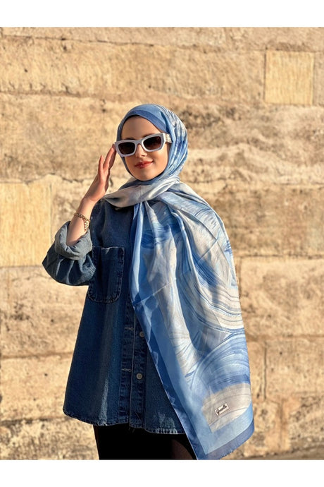 Serap Pattern Shawl - Modern & Elegant 100% Cotton ()