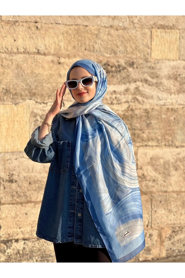 Serap Pattern Shawl - Modern & Elegant 100% Cotton ()