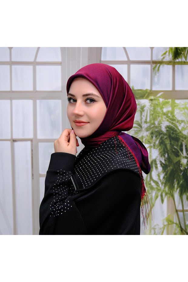 Silky Fringed Viscose Scarf