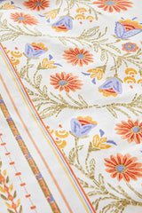 Clarice 100% Cotton Double Duvet Cover Pique Set