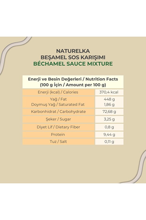 Gluten-Free Béchamel Sauce Mix - 50g