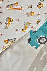 Young Race 100% Cotton Single Duvet Cover Set