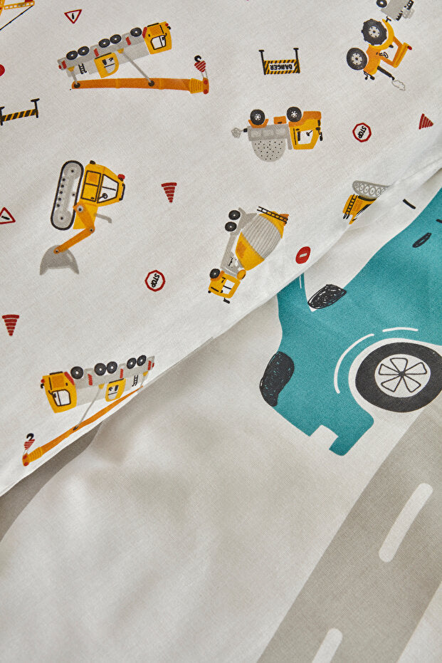 Young Race 100% Cotton Single Duvet Cover Set