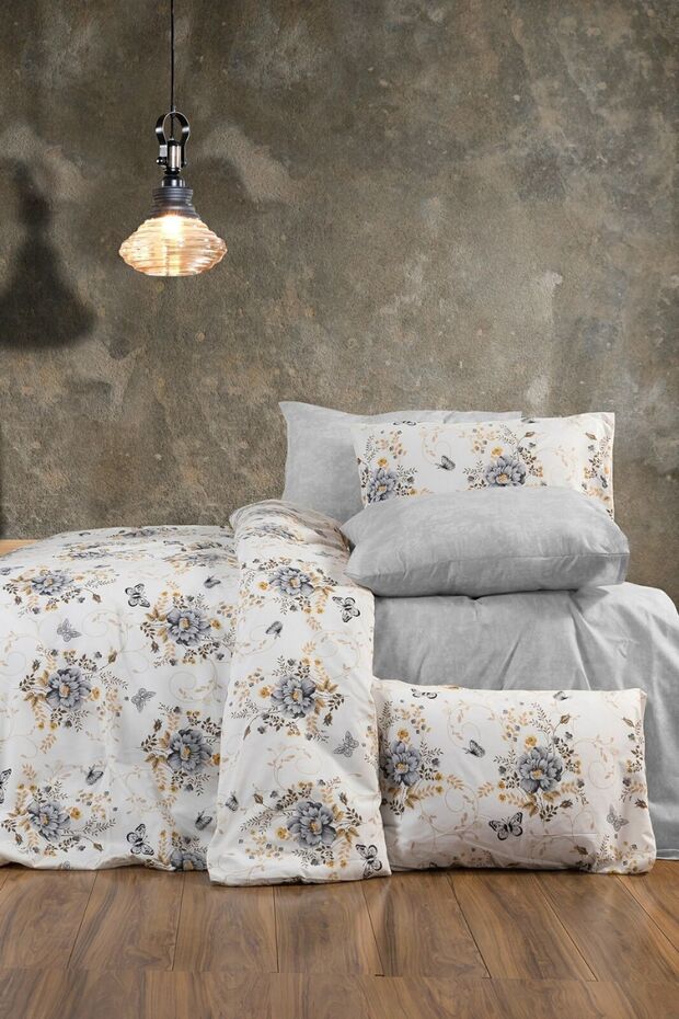Double Fitted Sheet Duvet Cover Set - 4-Piece, Cotton Blend
