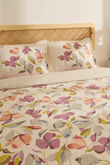 Piko Double Duvet Cover Set - Floral Design, 4-Piece