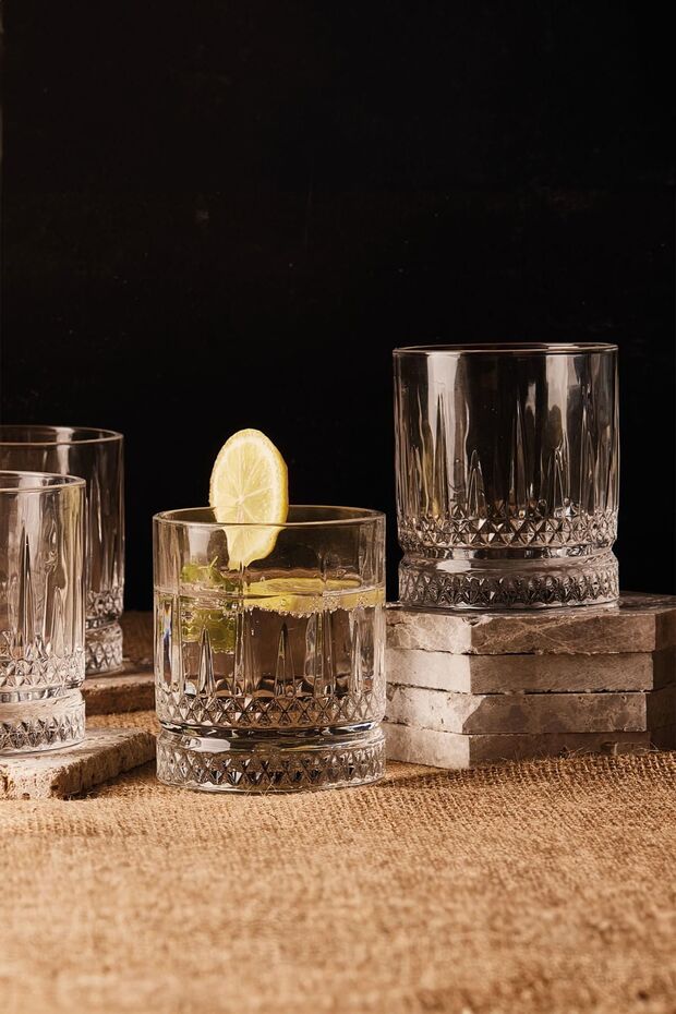 Lisboa Short Drinking Glasses - 4-Piece Set, 220ml Capacity