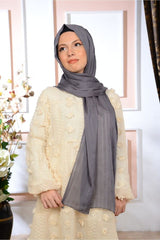 Shiny Striped Chiffon Shawl for Daily & Evening