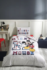 Mickey Mouse Single Duvet Set - 100% Cotton Kids Bedding