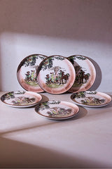 The Farmers Vintage Ceramic Pasta Plates - 21cm Set of 6