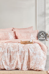 Andressa Ranforce Double Duvet Cover Set - Blush Floral