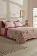 Mayron Double Crepe Floral Duvet Cover Set