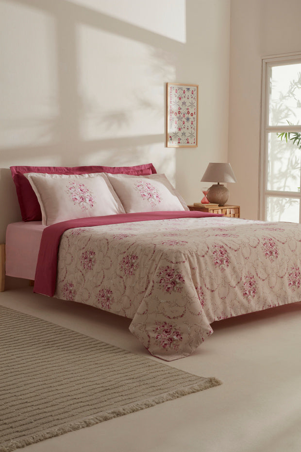 Mayron Double Crepe Floral Duvet Cover Set