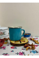 Professionelle Emaye Markt Emaille Kaffee- und Campingbecher - 9 cm