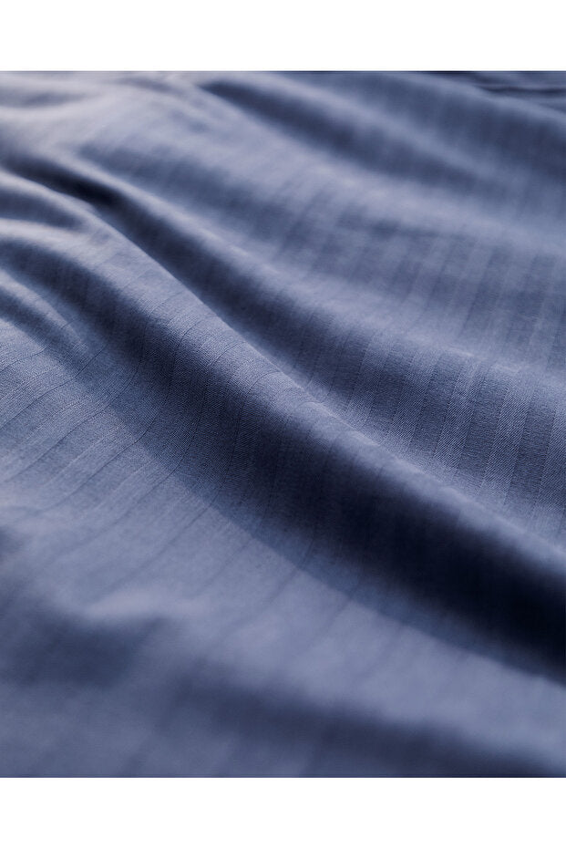 Adrien Double Striped Navy Blue Duvet Cover Set
