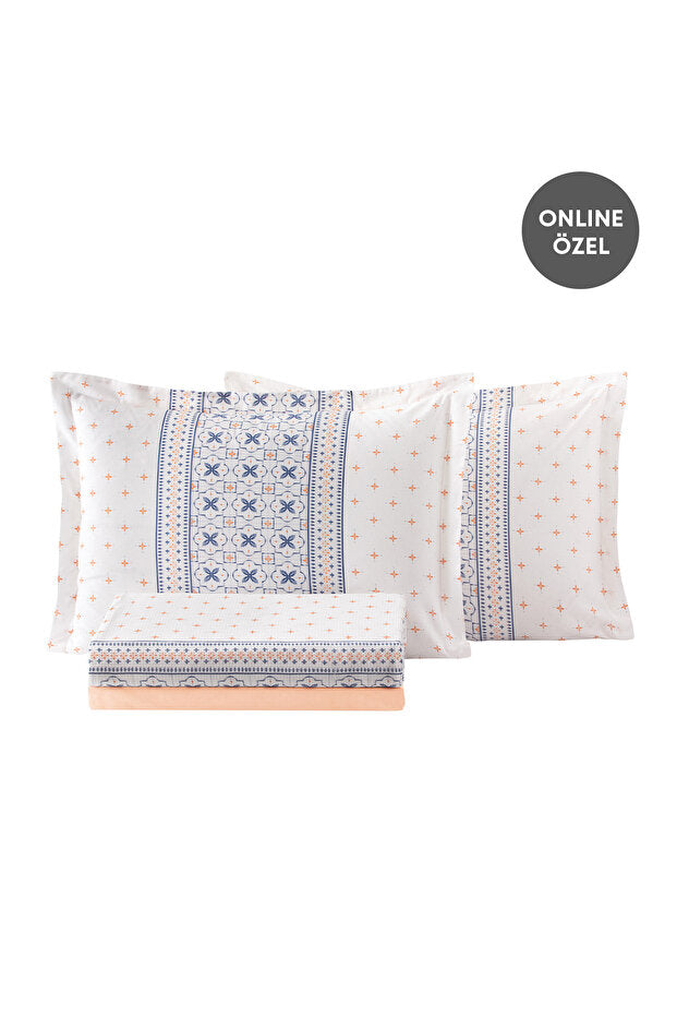 Roan Double Ranforce Pique Set - 100% Cotton Indigo