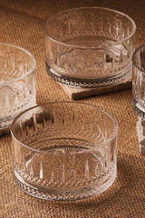 Lisboa Elegant Glass Bowls - Set of 4, 220ml Each