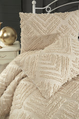 Double Size 3-Piece Cotton Pike Set - Beige