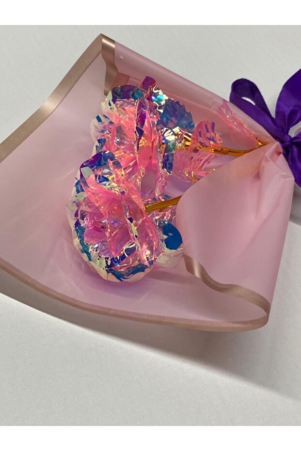 Metallic Foil Rose - Everlasting Love Gift