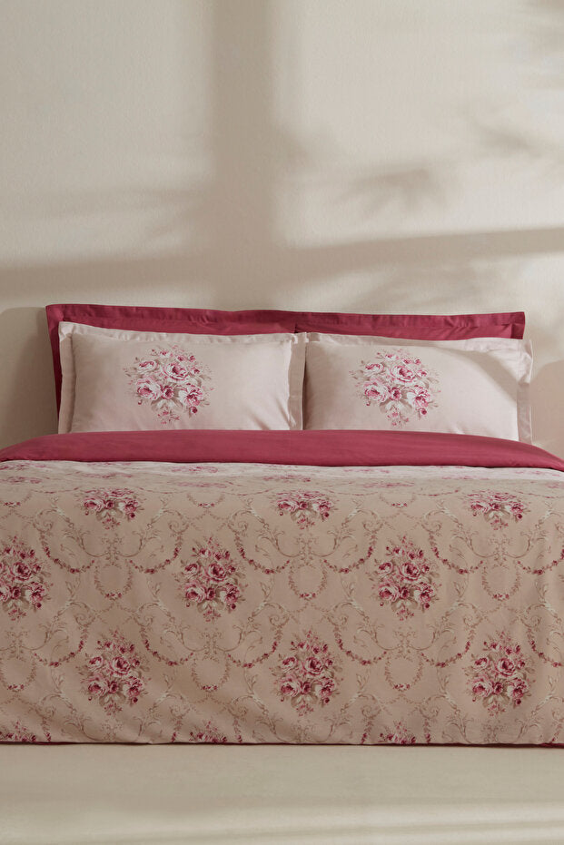 Mayron Double Crepe Floral Duvet Cover Set