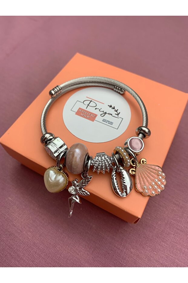 Elegant Pink Love Gift Set with Drawer Box - Jewelry, Bear & Rose Dome
