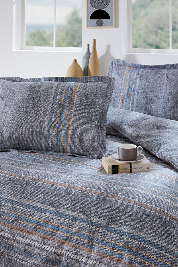 Colorado Double Duvet Cover Set - 4 Piece, 100% Cotton