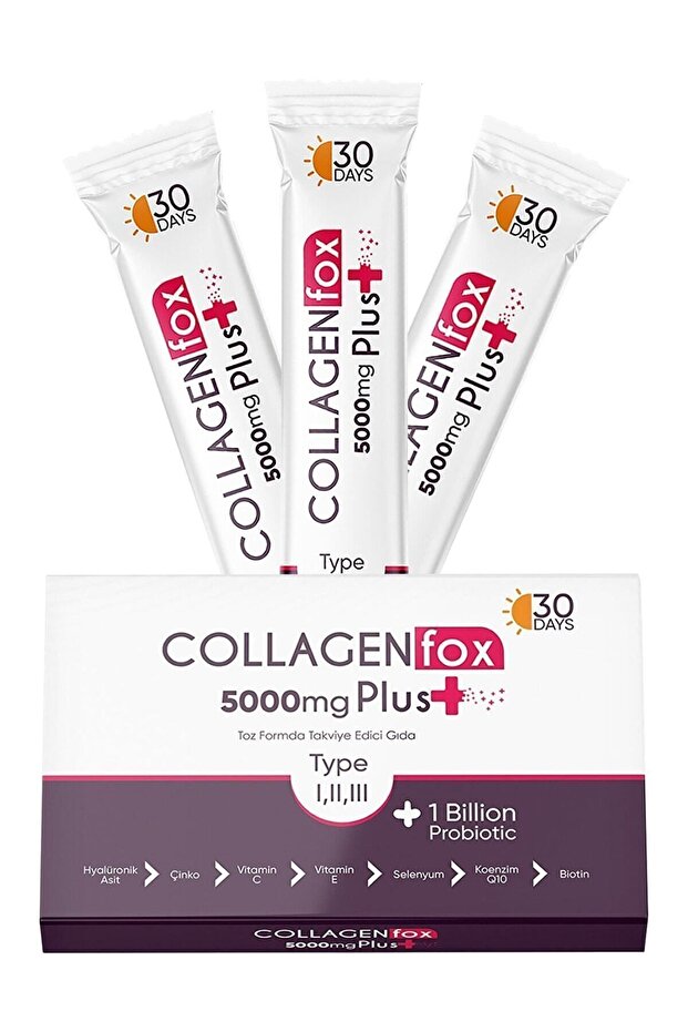 Supplément en poudre de collagène 5000mg - 30 sachets pour une peau radieuse