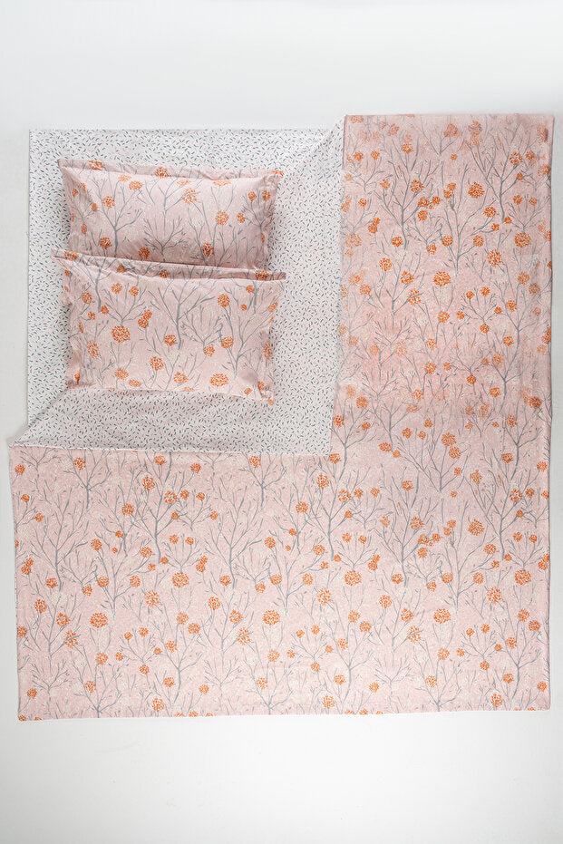 Daisy 100% Cotton Single Size Duvet Cover Set - OEKO-TEX Certified