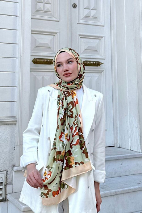Nature Frezya Soft Cotton Shawl - Floral Print