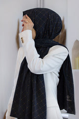 Luxury Medina Silk Shawl - V-Pattern, Wrinkle-Free